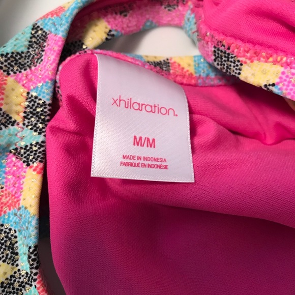 Xhilaration two Piece bikini pink multicolor - Picture 5 of 7